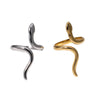 Wholesale Women's Simple Electroplated Stainless Steel Snakeshaped Zodiac Ring With Adjustable Opening