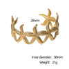 Wholesale Women's Simple Electroplated Stainless Steel Starfish Bracelet Fashion Stylish Casual Style