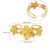 Wholesale Women's Simple Electroplated Stainless Steel Sun Open Bracelet Light Luxury Highend Jewelry
