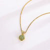 Wholesale Women's Simple Elegant Titanium Steel Necklace With Geometric Pattern And Gold Inlaid Design