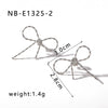 Wholesale Women's Simple Fashion Bow Geometric 18K Gold Plated Titanium Steel Necklace