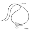 Wholesale Women's Simple Fashion Exaggerated Hollow Five Pointed Star And Heart Pendant Necklace With Wax Rope Chain Made Of Stainless Steel With Electroplating Treatment