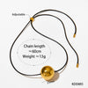 Wholesale Women's Simple Fashion Exaggerated Hollow Five Pointed Star And Heart Pendant Necklace With Wax Rope Chain Made Of Stainless Steel With Electroplating Treatment