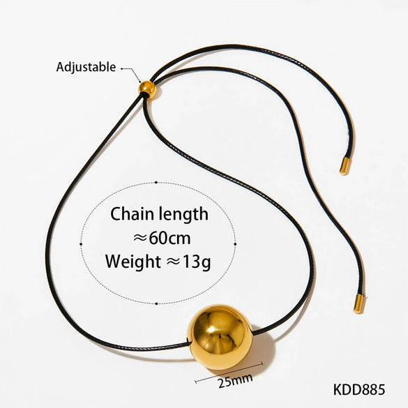 Wholesale Women's Simple Fashion Exaggerated Hollow Five Pointed Star And Heart Pendant Necklace With Wax Rope Chain Made Of Stainless Steel With Electroplating Treatment
