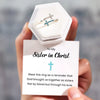 Wholesale Women's Simple Fashion Geometric Cross Opening Zircon 925 Sterling Silver Ring With Electroplating