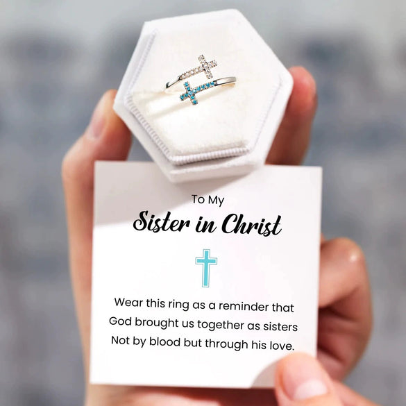 Wholesale Women's Simple Fashion Geometric Cross Opening Zircon 925 Sterling Silver Ring With Electroplating