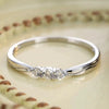 Wholesale Women's Simple Fashion Geometric S925 Sterling Silver Ripple Wave Ring With Electroplating