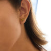 Wholesale Women's Simple Fashion Geometric Stainless Steel Electroplated Stud Earrings