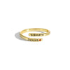 Wholesale Women's Simple Fashion Geometric 925 Sterling Silver Love Ring With Electroplating