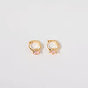 Wholesale Women's Simple Fashion Rhombus Pattern Copper Diamond Earrings Jewelry
