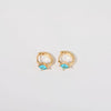 Wholesale Women's Simple Fashion Rhombus Pattern Copper Diamond Earrings Jewelry