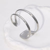 Wholesale Women's Simple Fashionable Stainless Steel Bracelets 18K Gold Plated Electroplated