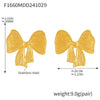 Wholesale Women's Simple Geometric Bow 316L Stainless Steel Electroplated Jewelry Earrings And Necklace