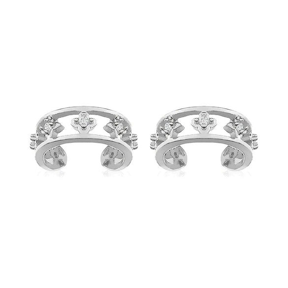 Wholesale Women's Simple Geometric Copper Inlaid Zircon Heart And Star Pattern Earrings And Ear Bone Clips