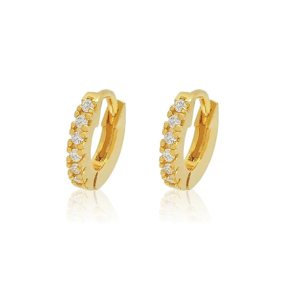 Wholesale Women's Simple Geometric Copper Inlaid Zircon Heart And Star Pattern Earrings And Ear Bone Clips