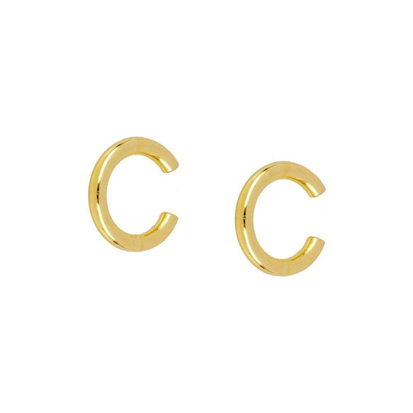 Wholesale Women's Simple Geometric Copper Plated With Real Gold Diamondencrusted Zircon Earrings Electroplated