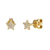Wholesale Women's Simple Geometric Copper Plated With Real Gold Diamondencrusted Zircon Earrings Electroplated