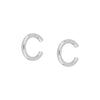 Wholesale Women's Simple Geometric Copper Plated With Real Gold Diamondencrusted Zircon Earrings Electroplated