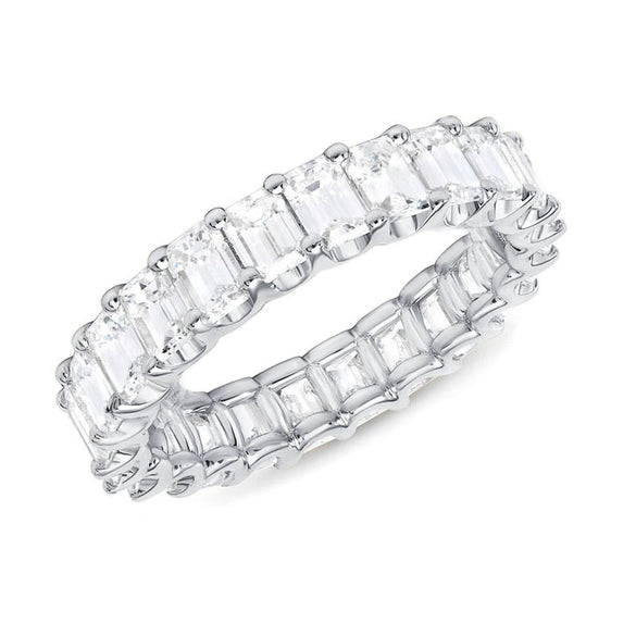 Wholesale Women's Simple Geometric Copper Ring Full Inlaid Zircon