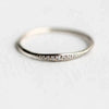 Wholesale Women's Simple Geometric Copper Ring Inlaid With Zircon