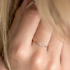 Wholesale Women's Simple Geometric Copper Ring Inlaid With Zircon
