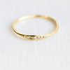Wholesale Women's Simple Geometric Copper Ring Inlaid With Zircon
