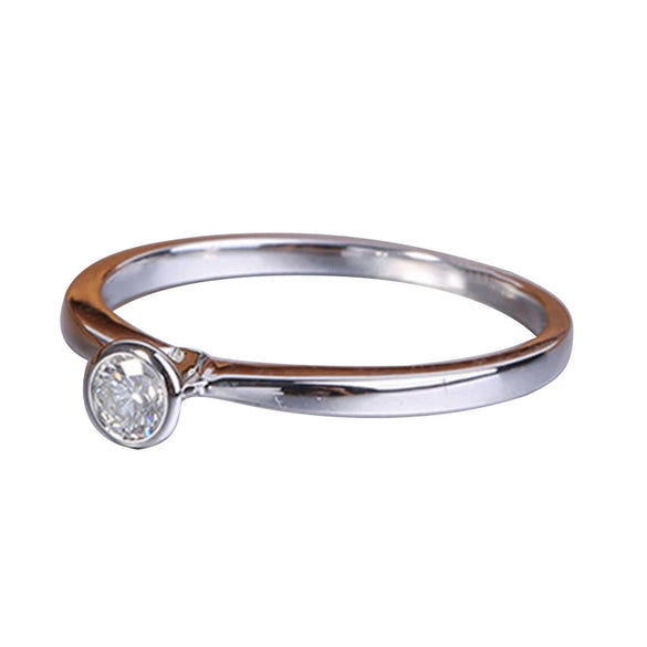 Wholesale Women's Simple Geometric Copper Ring With Electroplating