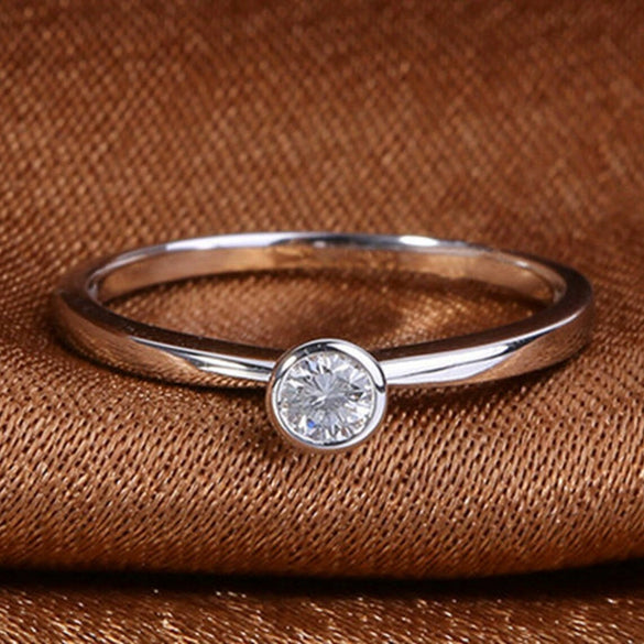 Wholesale Women's Simple Geometric Copper Ring With Electroplating