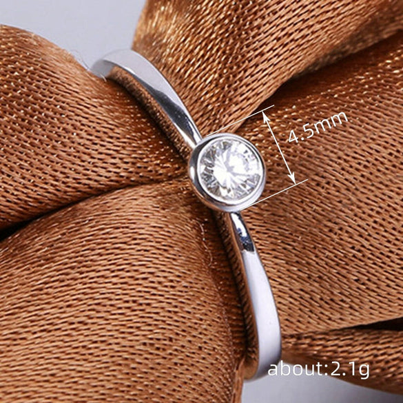 Wholesale Women's Simple Geometric Copper Ring With Electroplating