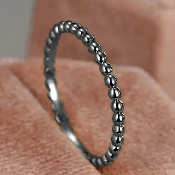 Wholesale Women's Simple Geometric Copper Ring With Inlaid Zircon