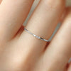 Wholesale Women's Simple Geometric Copper Rings With Zirconia