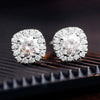 Wholesale Women's Simple Geometric Copper Zirconia Earrings