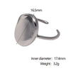 Wholesale Women's Simple Geometric Electroplated Stainless Steel Open Ring Hand Jewelry