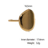 Wholesale Women's Simple Geometric Electroplated Stainless Steel Open Ring Hand Jewelry