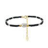 Wholesale Women's Simple Geometric Freshwater Pearl 925 Silver Electroplated Bracelet