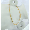 Wholesale Women's Simple Geometric Gold Plated Copper Diamond Encrusted Bracelet Jewelry