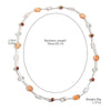 Wholesale Women's Simple Geometric Heart Artificial Crystal Handmade Long Necklace Accessories