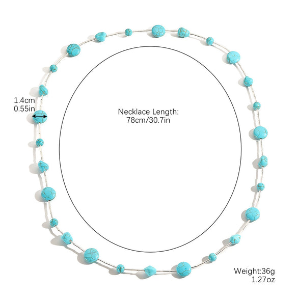 Wholesale Women's Simple Geometric Heart Artificial Crystal Handmade Long Necklace Accessories