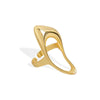 Wholesale Women's Simple Geometric Hollow Ring Copper Electroplated