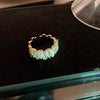 Wholesale Women's Simple Geometric Inlaid Zircon Copper Ring
