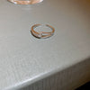Wholesale Women's Simple Geometric Inlaid Zircon Copper Ring