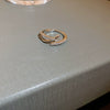 Wholesale Women's Simple Geometric Inlaid Zircon Copper Ring