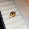 Wholesale Women's Simple Geometric Inlaid Zircon Copper Ring