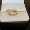 Wholesale Women's Simple Geometric Inlaid Zircon Copper Ring