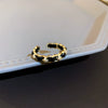 Wholesale Women's Simple Geometric Inlaid Zircon Copper Ring