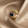 Wholesale Women's Simple Geometric Inlaid Zircon Copper Ring