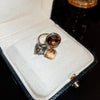 Wholesale Women's Simple Geometric Inlaid Zircon Copper Ring