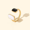 Wholesale Women's Simple Geometric Inlaid Zircon Copper Ring