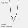 Wholesale Women's Simple Geometric 18K Gold Electroplated Stainless Steel Sun Necklace With Ochain