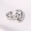 Wholesale Women's Simple Geometric Open Stainless Steel Rings With Electroplating